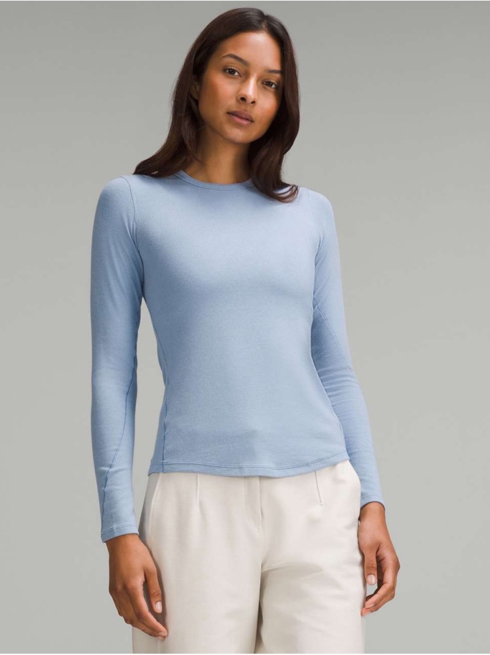 Light Blue Lululemon Hold Tight Long Sleeve
